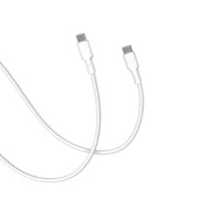 CellCube TSUNAGU 柔らかケーブル mayu(まゆ) USB-C to USB-Cケーブル1.0m 白/ホワイト CCCB08-WH