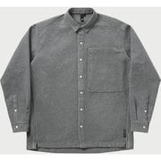 brushed woven L/S shirts 101445 1180 Ash Mサイズ [アウトドア シャツ メンズ]