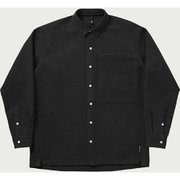 brushed woven L/S shirts 101445 9000 Black XLサイズ [アウトドア シャツ メンズ]