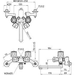 ヨドバシ.com - サンエイ SANEI K161-W-13 [SANEI ソーラ4バルブ混合栓