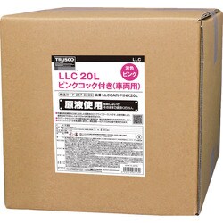 TRUSCO LLC 20L ピンク コック付き（車両用） LLCCAR-PINK20L