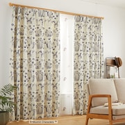 既製カーテン 1枚入 ドレープ 100cm×135cm ハイドアンドシーク アイボリー A1007
