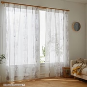 既製カーテン 1枚入 レース 100cm×198cm プート グレー A1017