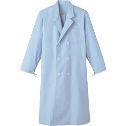 サンペックス 男子W診察衣 サックス KF-116-4L