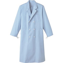 サンペックス 男子W診察衣 サックス KF-116-L