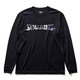 SMT22117 [ブラック ロングスリーブTシャツ デジタルノイズロゴ Lサイズ]