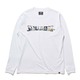SMT22117 [ホワイト ロングスリーブTシャツ デジタルノイズロゴ XLサイズ]
