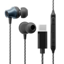 USB Type-C ステレオイヤホン タフケーブル/カナルタイプ ブラック PG-SETC2BK3