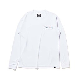 SMT22129 [ホワイト ロングスリーブTシャツ ホログラム ワードマーク Lサイズ]