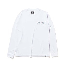 SMT22129 [ホワイト ロングスリーブTシャツ ホログラム ワードマーク XLサイズ]