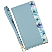 BL-KY51B-05CB [あんしんスマホ KY-51B用 フラワー手帳型スマートフォンケース エレガンテ/クラウディブルー]