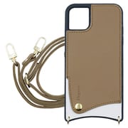 SH-IP11-GB [iPhone 11用 ショルダースマートフォンケース エレガンテ/グレイッシュブラウン]