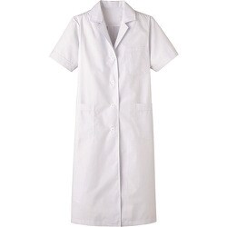 サンペックス 女子S型診察衣 半袖 抗菌 MR-119-LL