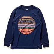 SJT22168 [ネイビー ジュニア ロングスリーブTシャツ ボヘミアンボール 150cm サイズ]