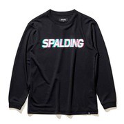 SJT22170 [ブラック ジュニア ロングスリーブTシャツ レイヤーロゴ 150cm サイズ]