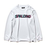 SJT22170 [ホワイト ジュニア ロングスリーブTシャツ レイヤーロゴ 150cm サイズ]