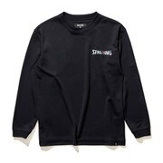 SJT22173 [ブラック ジュニア ロングスリーブホログラム ワードマーク 130cm サイズ]