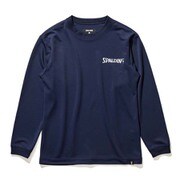 SJT22173 [ネイビー ジュニア ロングスリーブホログラム ワードマーク 130cm サイズ]