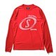 SMT22183V [レッド バレーボール ロングスリーブTシャツ ファスト S Lサイズ]