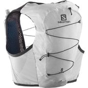 アクティブ スキン 8 フラスク付き ACTIVE SKIN 8 LC1928100 WHITE/EBONY XLサイズ [ランニング トレイルランニング用ザック 8L]