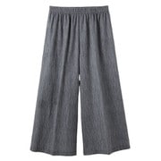 高島ちぢみ キュロットパンツ グレー M