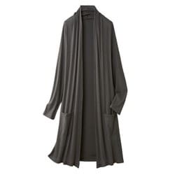 すらっと日よけロングカーデ チャコールグレー