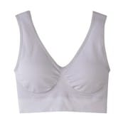 ひんやり涼しい らくちんブラジャー アイスグレー M