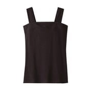 綿100% チラ見え防止 タンクトップ チャコール L