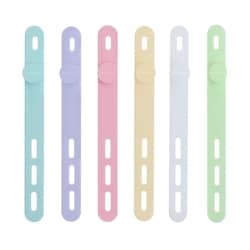 sofumo ソフトタッチ ケーブルバンド 6本入 シャーベットカラー MOT-CBBAND03-SE