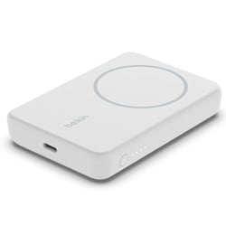 BOOST↑CHARGE磁気ワイヤレスパワーバンク5K＋スタンド ワイヤレスモバイルバッテリー MagSafe対応 5000mAh ホワイト BPD004btWT