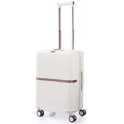 スーツケース MINTER(ミンター) 61cm 拡張タイプ 旅行日数目安:4~6泊 53L/拡張時60L TSAロック搭載 大容量 4輪キャスター アイボリー HH5-45006