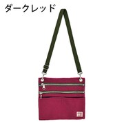 帆布工房 ミニショルダーポーチ ダークレッド 3J36-01