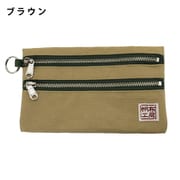 帆布工房 ポーチ ブラウン 3J35-01