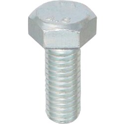 YAHATA 六角ボルト全ねじ 三価クロメート M20×75 （3本入）