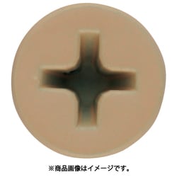 WAKAI コーススレッド カラー頭部着色 赤箱 全ねじ ベージュ 25 WR25ZSB