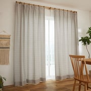 既製カーテン ドレープ グレンティ 100cm×178cm ブラウン G1057-BR