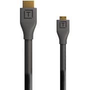 H2D1-BLK [テザープロ HDMI マイクロ to HDMI 2.0 30cm ブラック]
