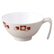 petit aide 取っ手付き飯碗 梅花赤 HS-N43