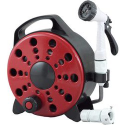 ハンディー プチリール ネットホース 内径 約7mm 長さ 約15m プレミアムレッド HDP-F158RT