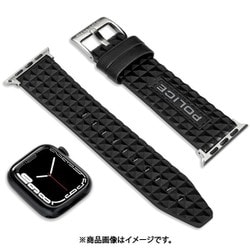 Apple Watch - 【Apple Watch】POLICEポリス レザーベルト POLICE（ポリス）の「【POLICE】ポリス Apple Watch レザー