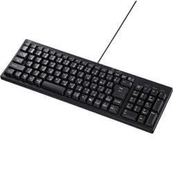 キーボード 有線 USB A USBキーボード テンキーあり USBハブ付 メンブレン コンパクトフルキーボード USB3.2/2.0 日本語配列（JIS） ブラック SKB-KG2UH3BK