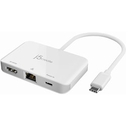 USB-C HDMI LAN PD変換アダプター JCA351