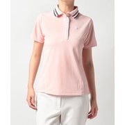 QGWUJA02 PK L [ゴルフシャツ レディース スリットスリーブクラシックポロシャツ Lサイズ ピンク]