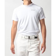 RGMUJA01 WH LL [ゴルフシャツ メンズ ZERO ROUND モックネック半袖シャツ LLサイズ ホワイト]