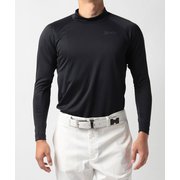 RGMUJB05 BK M [ゴルフシャツ メンズ ZERO ROUND モックネック長袖シャツ Mサイズ ブラック]