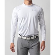 RGMUJB05 WH LL [ゴルフシャツ メンズ ZERO ROUND モックネック長袖シャツ LLサイズ ホワイト]