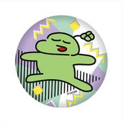のばまんゲームス 缶バッジ B. 寝ながら歩くよつろん [キャラクターグッズ]