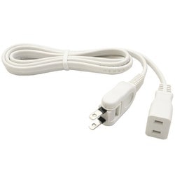 延長コード ムービングプラグタイプ 2m ホワイト EC-200WH