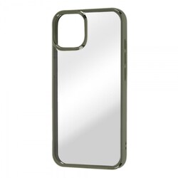IN-P36HT2/OVM [iPhone 14用 ケース META Frame オリーブ]