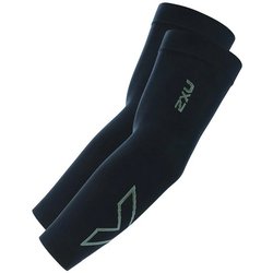 フレックスアームスリーブ スポーツウェア アームカバー Black/Grey Mサイズ 両腕入り左右兼用 UA4009A